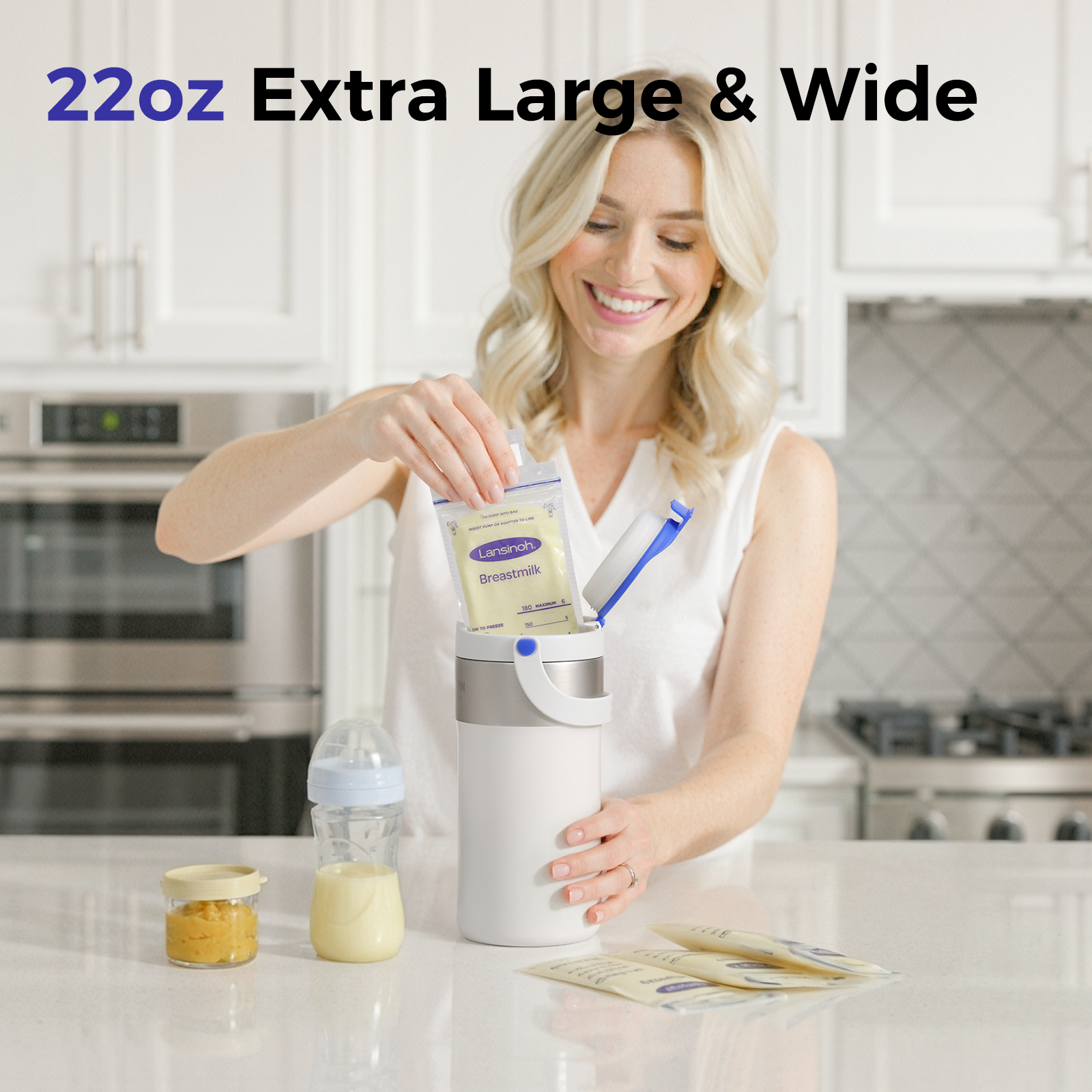 WONDBORN 22Oz Portable Breast Milk Cooler for Outdoors