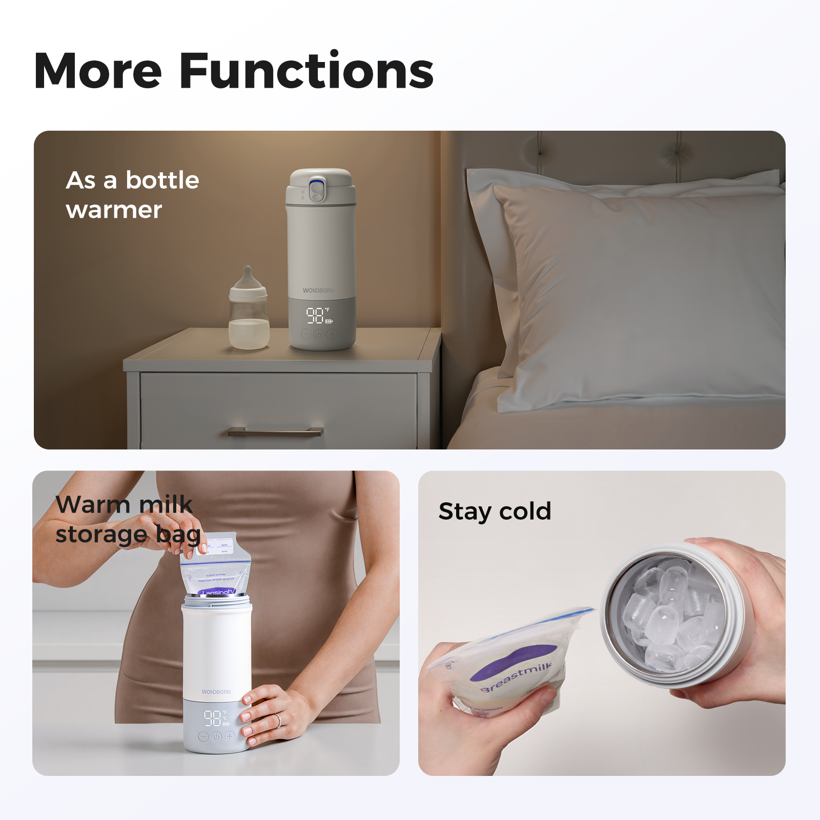 WONDBORN Portable Bottle Warmer for Travel