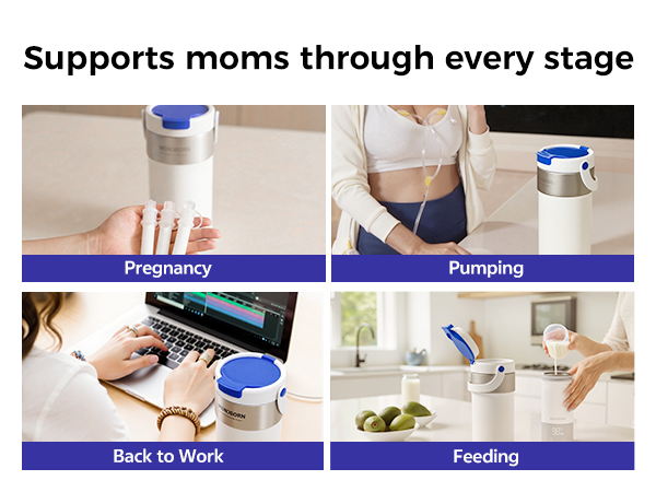 Supports moms from pregnancy to feeding