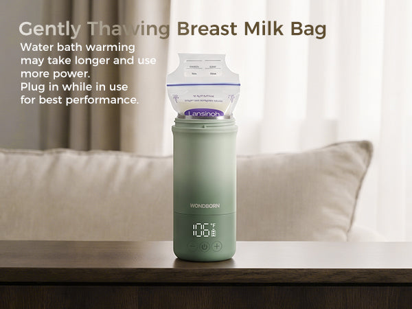 Gently Thawing Breast Milk Bag